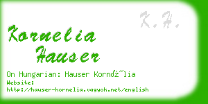 kornelia hauser business card